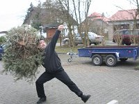 Weihnachtbaum Weitwurf